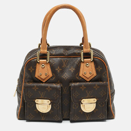 Louis Vuitton: Коричневая сумка 
