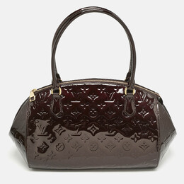 Louis Vuitton: Бордовая сумка 