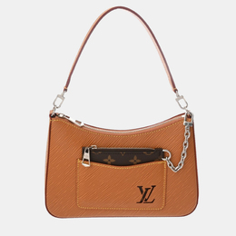 Louis Vuitton: Оранжевая сумка  Épi