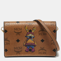 MCM: Коричневая сумка через плечо  Visetos