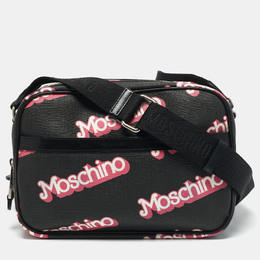 Moschino: Чёрная сумка через плечо 