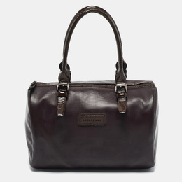 Longchamp: Фиолетовые лоферы 