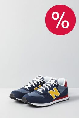 NEW BALANCE: Синие кроссовки  500