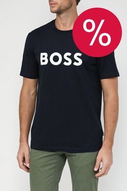 BOSS: Хлопковая футболка 