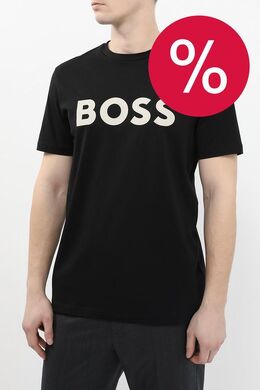 BOSS: Хлопковая футболка 