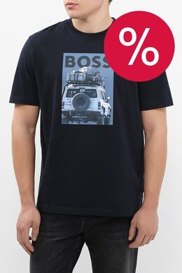 BOSS: Хлопковая футболка 