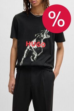 HUGO: Хлопковая футболка 