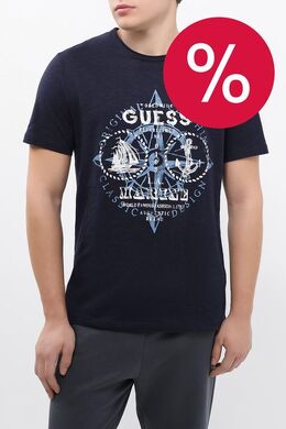 Guess: Хлопковая футболка 