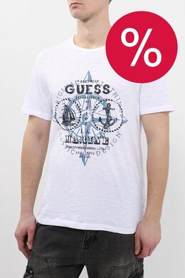 Guess: Хлопковая футболка 