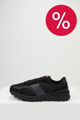 Tommy Hilfiger: Чёрные кроссовки 