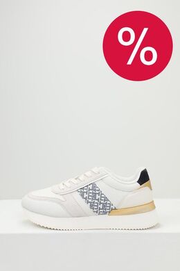 Tommy Hilfiger: Белые кроссовки 