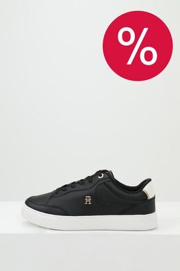 Tommy Hilfiger: Чёрные кеды 