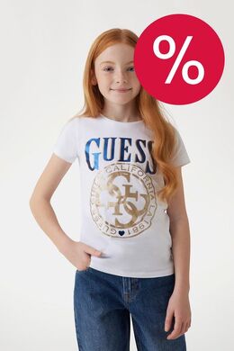 Guess: Хлопковая футболка 