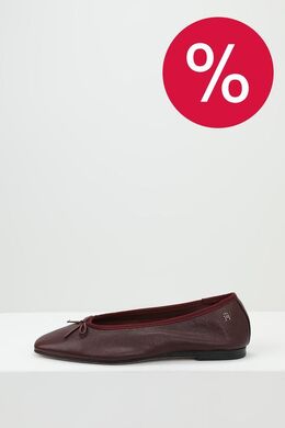 Tommy Hilfiger: Бордовые балетки 