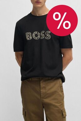 BOSS: Хлопковая футболка 