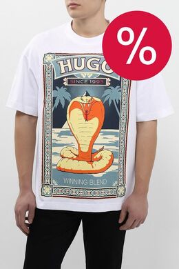 HUGO: Хлопковая футболка 