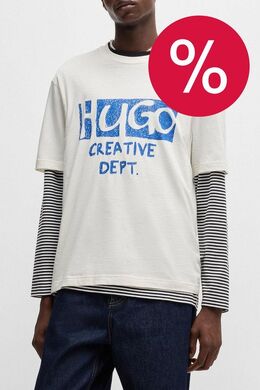 HUGO: Хлопковая футболка 