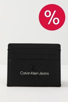 Calvin Klein: Чёрный картхолдер 