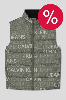 Calvin Klein Jeans: Жилет цвета хаки 