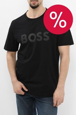 BOSS: Хлопковая футболка 