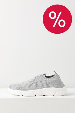 Geox: Серебристые кроссовки 
