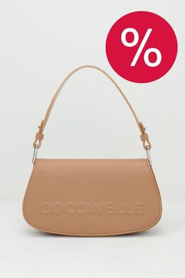 Coccinelle: Бежевая сумка 