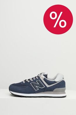 NEW BALANCE: Синие кроссовки  574