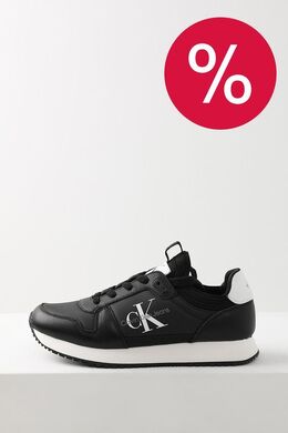 Calvin Klein: Чёрные кроссовки 