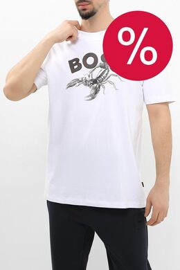 BOSS: Хлопковая футболка 