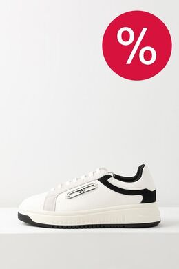 EMPORIO ARMANI: Белые кеды 