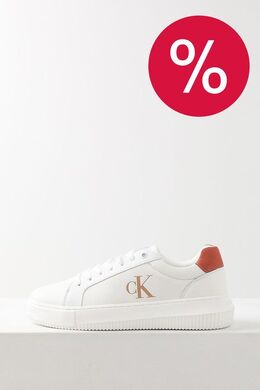 Calvin Klein: Белые кеды 