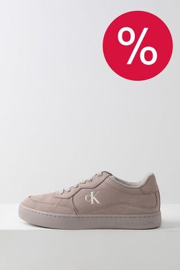 Calvin Klein: Бежевые кеды 