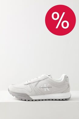 Calvin Klein: Серые кроссовки 