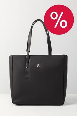 Tommy Hilfiger: Чёрная сумка  Soft