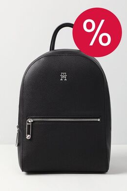 Tommy Hilfiger: Чёрный рюкзак  TH