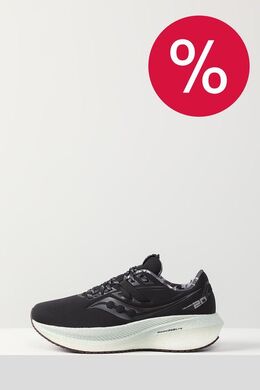 Saucony: Чёрные кроссовки 