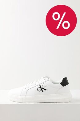 Calvin Klein: Белые кеды 