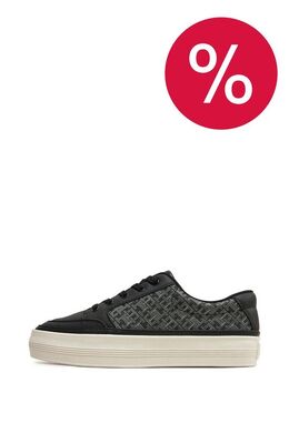 Tommy Hilfiger: Чёрные кеды 