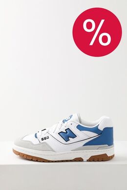 NEW BALANCE: Голубые кеды  550