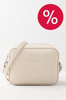Tommy Hilfiger: Бежевая сумка 