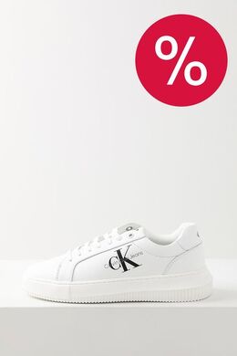 Calvin Klein: Белые кеды 