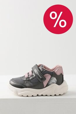Geox: Серые кроссовки 