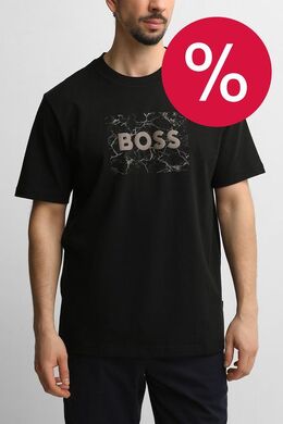 BOSS: Хлопковая футболка 