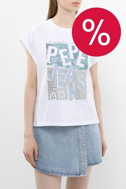 PEPE JEANS: Хлопковая футболка 