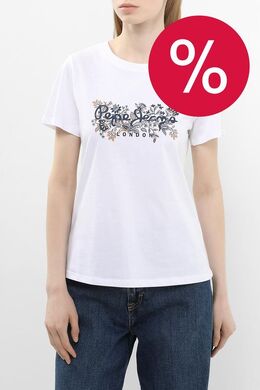 PEPE JEANS: Хлопковая футболка 