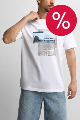 BOSS: Хлопковая футболка 