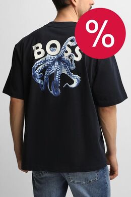 BOSS: Хлопковая футболка 