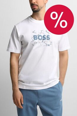 BOSS: Хлопковая футболка 