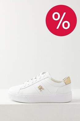 Tommy Hilfiger: Белые кеды 