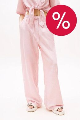 Tommy Jeans: Розовые брюки 